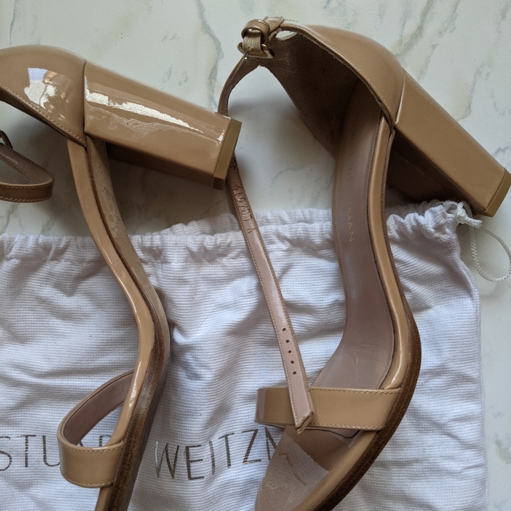 Stuart Weitzman Nearly Nude Block size 38